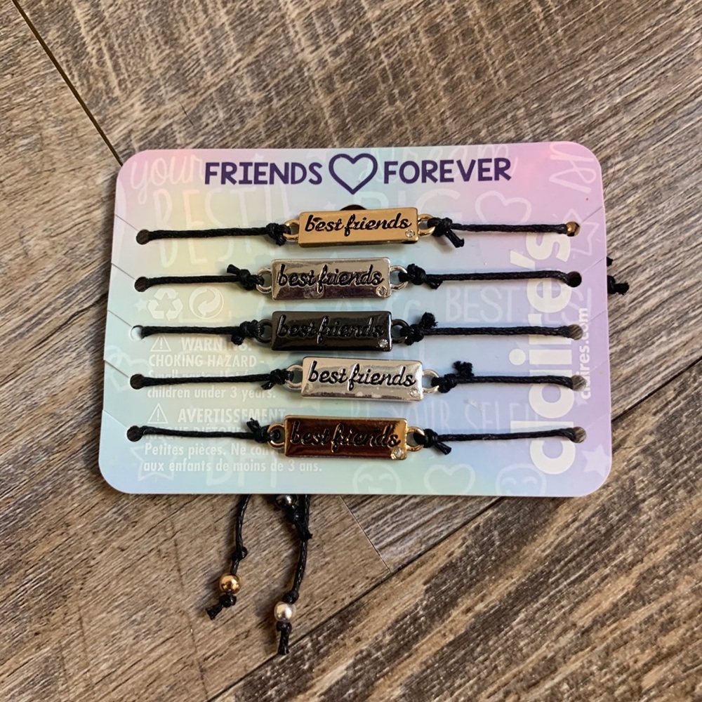 Claire’s best friend bracelets